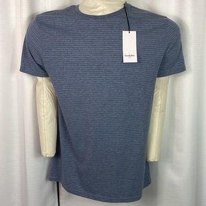 Men’s  Goodfellow & Co. Blue Striped Short  Sleeve Tee M NWT